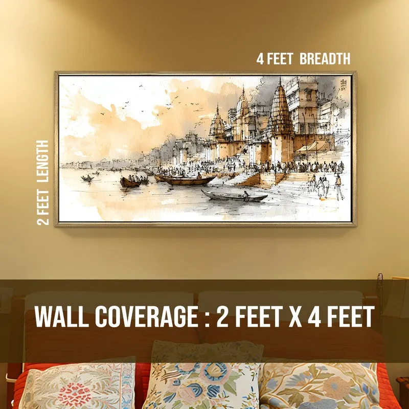 Peach Hour in Banaras Wall Art media 8
