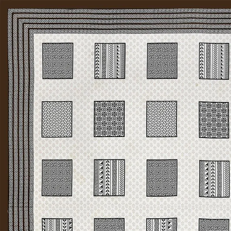 Truptii Printed Cotton Bedsheet (White,Grey) - 180 TC media 4