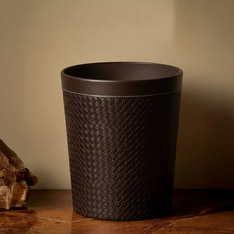AarviDecor NeoBin Faux Leather Dustbin media 4