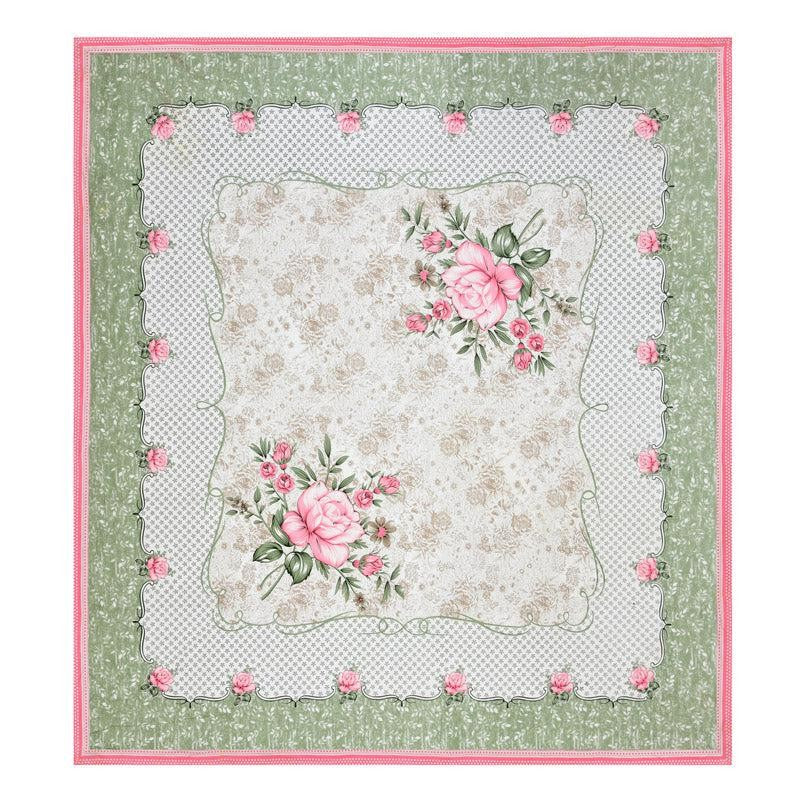 Jasper Floral Cotton Bedsheet (Peach) - 180 TC media 5