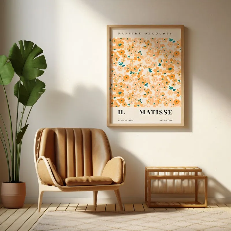 Floraison Canvas Wall Painting With Brown Frame media 6