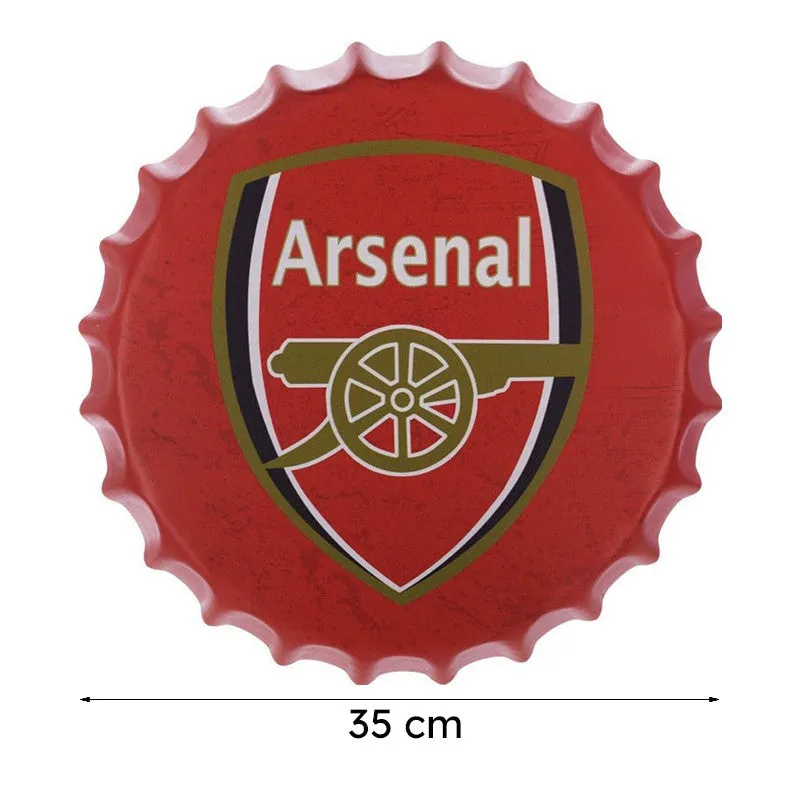 Arsenal Bottle Cap Metal Wall Accent media 8