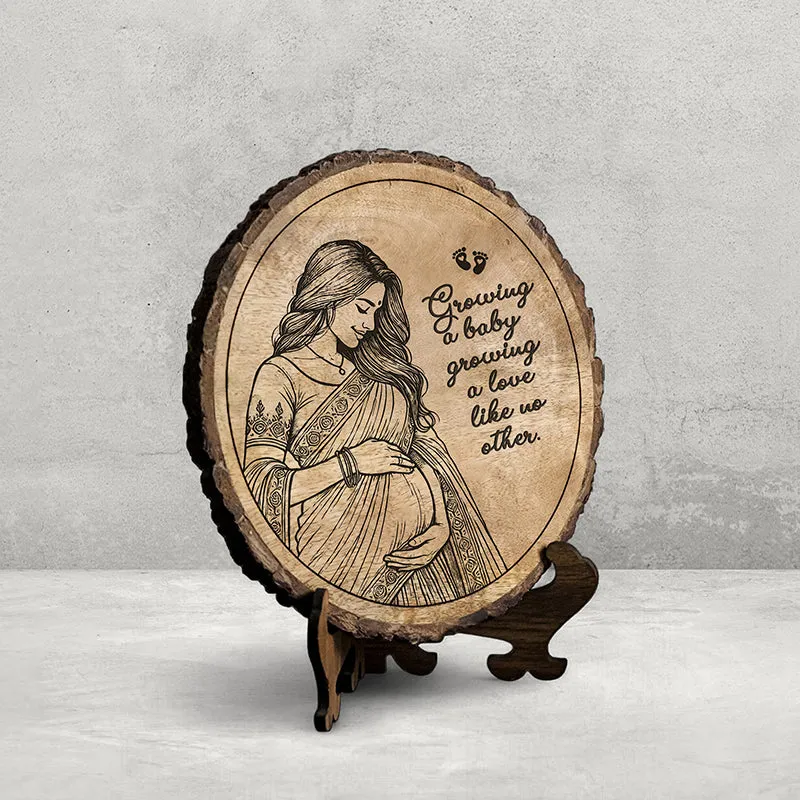 Growing Love Wood Showpiece - Round media 3