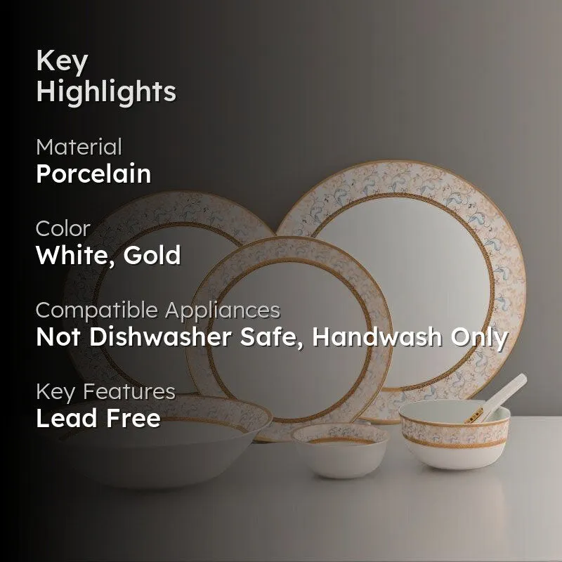 Spectrum Gold Dinner Set - 33 Piece Set media 2