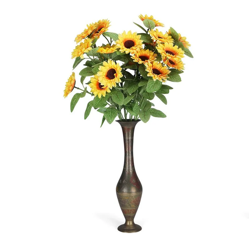 Artificial Sunflower Stick - Set Of Two media 4