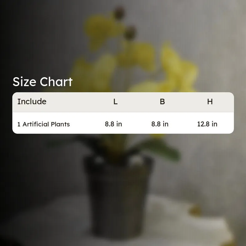 Realistic Artificial Orchid Flower Bunches - Yellow media 9