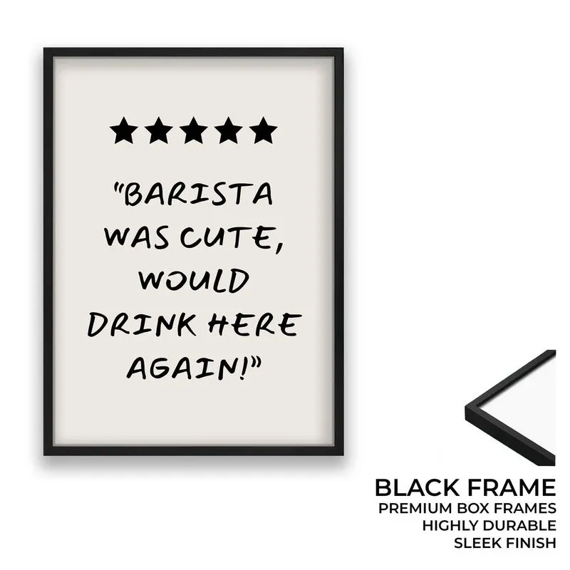 Barista Aura Archival Canvas Wall Art - Black media 8