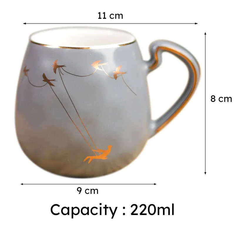 Pebble Porcelain Coffee Mug (220 mL Each) - Set Of Six media 6