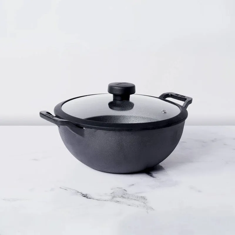Meyer Zenvia Cast Iron Kadhai with Lid - 2000 mL media 3