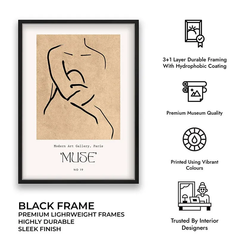 Inward Calm Canvas Wall Painting With Black Frame media 8