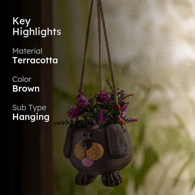 Woof Swing Handmade Hanging Planter media 2