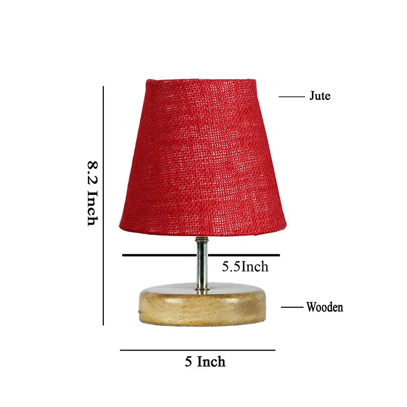 Petricho Jute Table Lamp - Maroon,Brown media 5