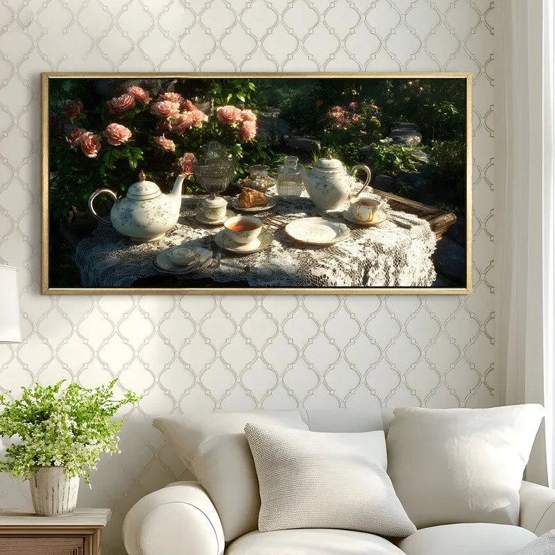 Petal Silence Canvas Wall Painting With Frame media 4
