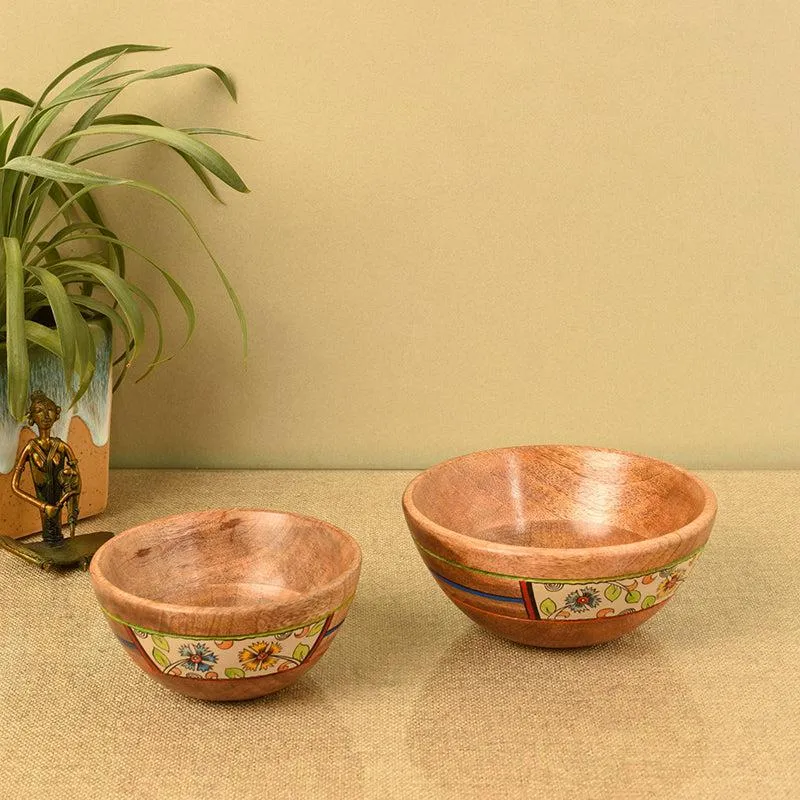 Pakwan Wood Bowl (300 ML & 200 ML) - Set Of Two media 1