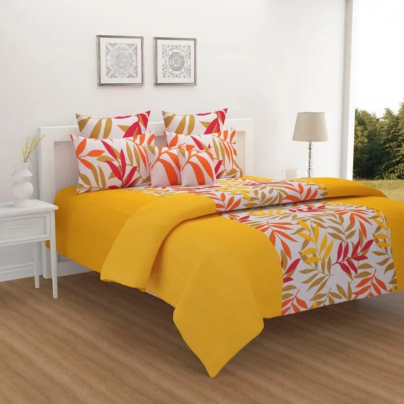 Swayam Sunshine Garden Cotton Bedsheet - 240 TC media 1