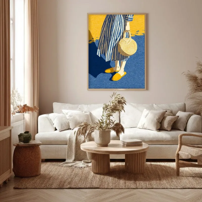Quiet Couture Canvas Wall Painting - Brown Frame media 5