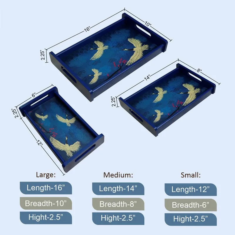 Fynix Wooden Serving Tray - Set Of Three media 9