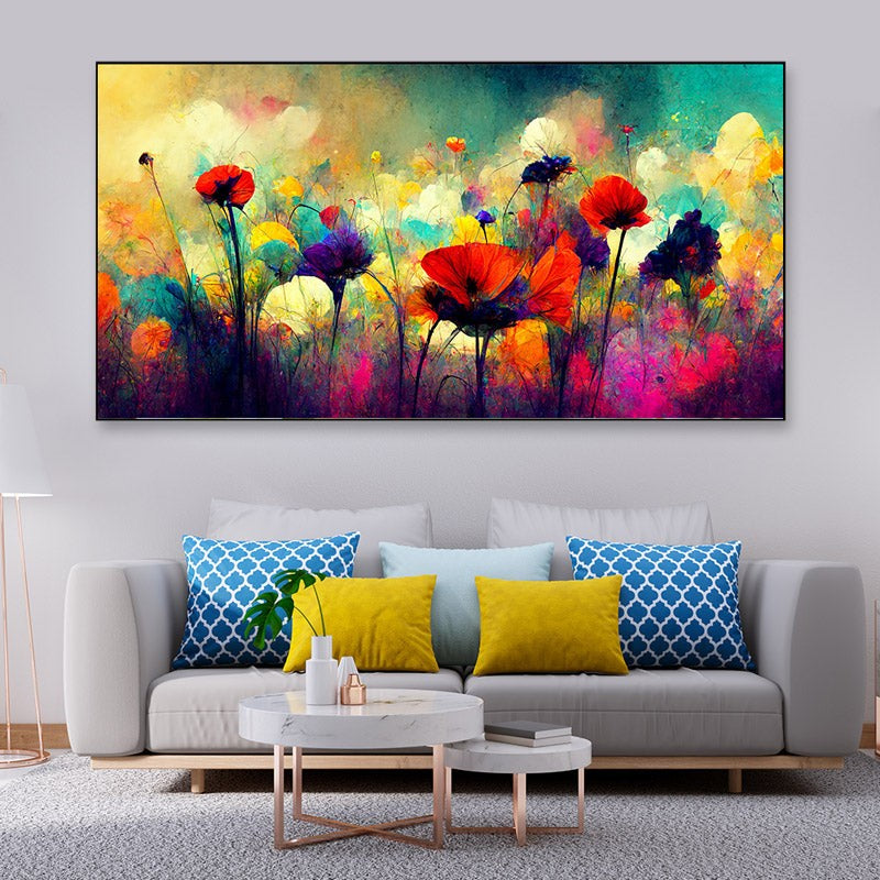 Abstract Bloomscape Canvas Wall Painting