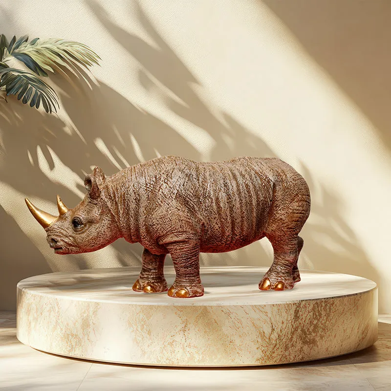 Rhino King Polyresin Showpiece media 4