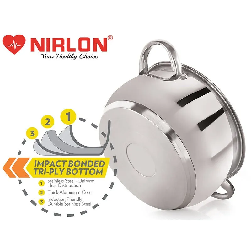 Nirlon Cooking Pot With Lid - 1600 ML/6 Inches media 6