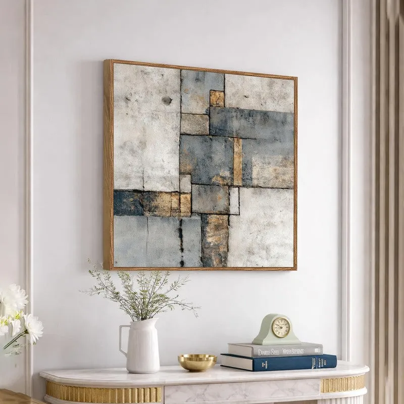 Abstract Layers Canvas Wall Art With Frame media 5