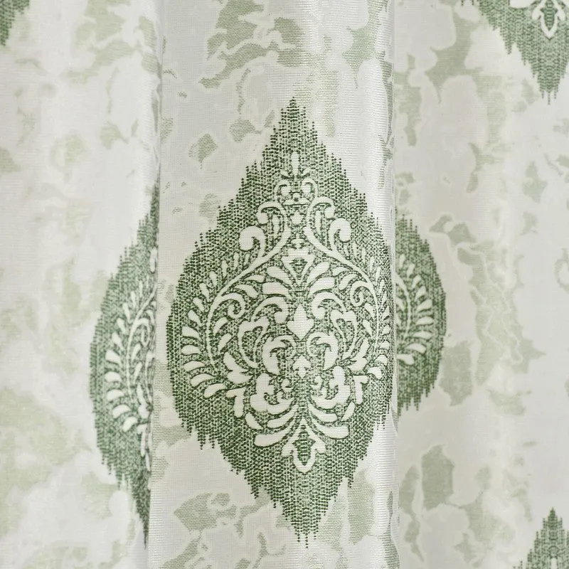 Curtique Printed Curtains (Green) - Set Of Two media 5