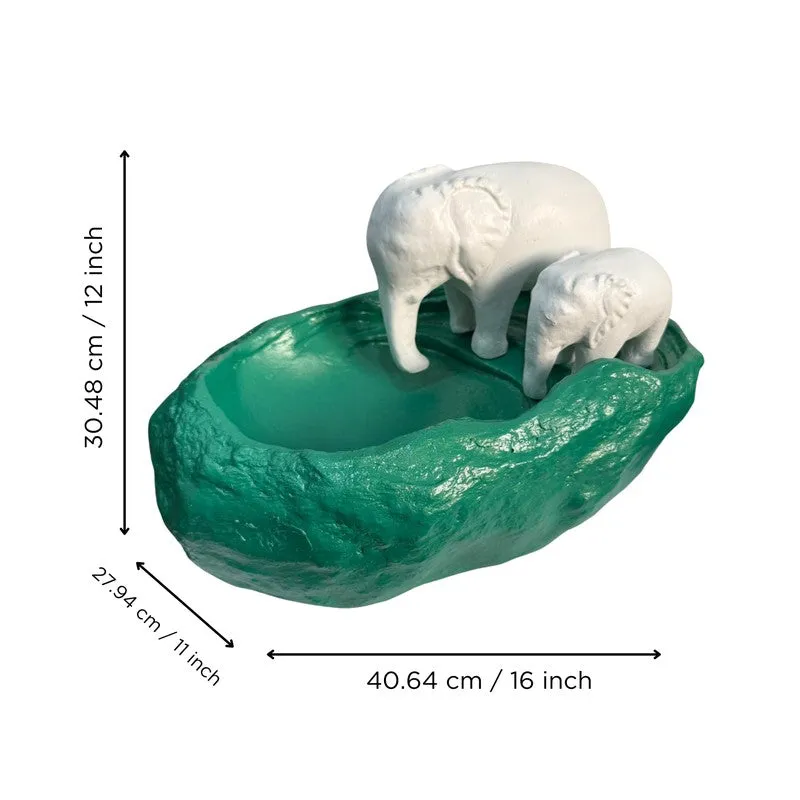 Elephant Family Decorative Resin Urli media 7