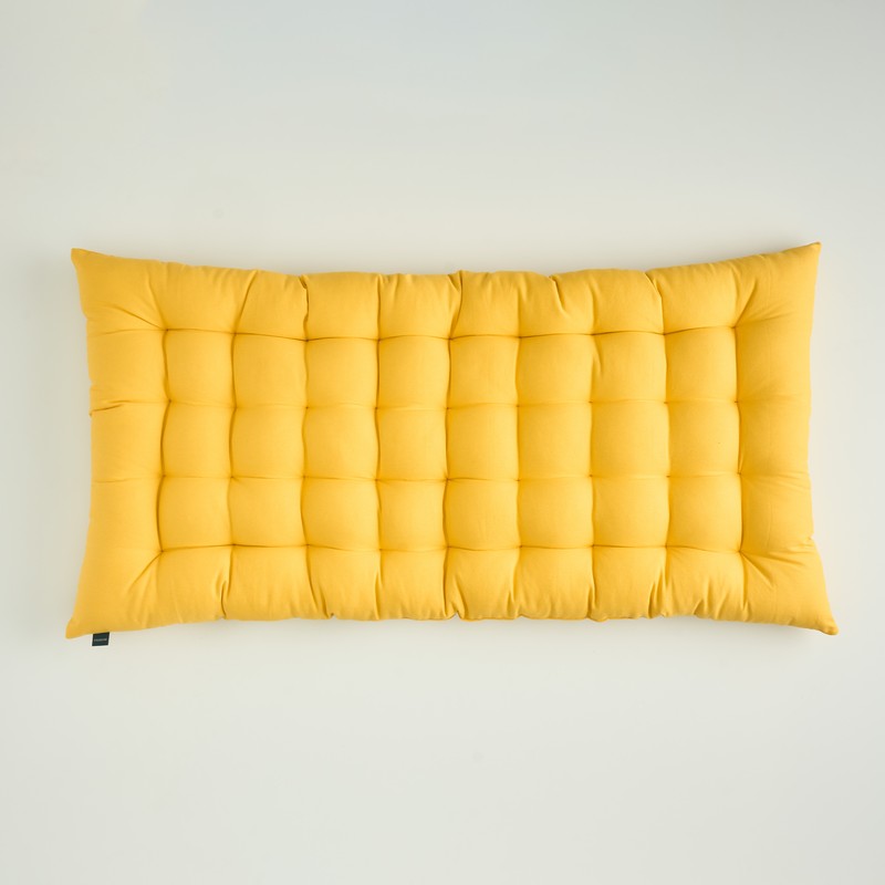Travis Floor Cushion - Mustard Yellow media 5