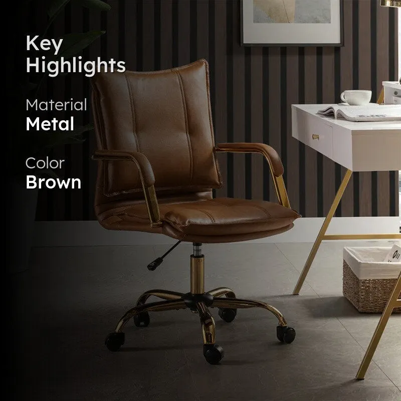 Synkra Metal Office Chair - Brown media 2
