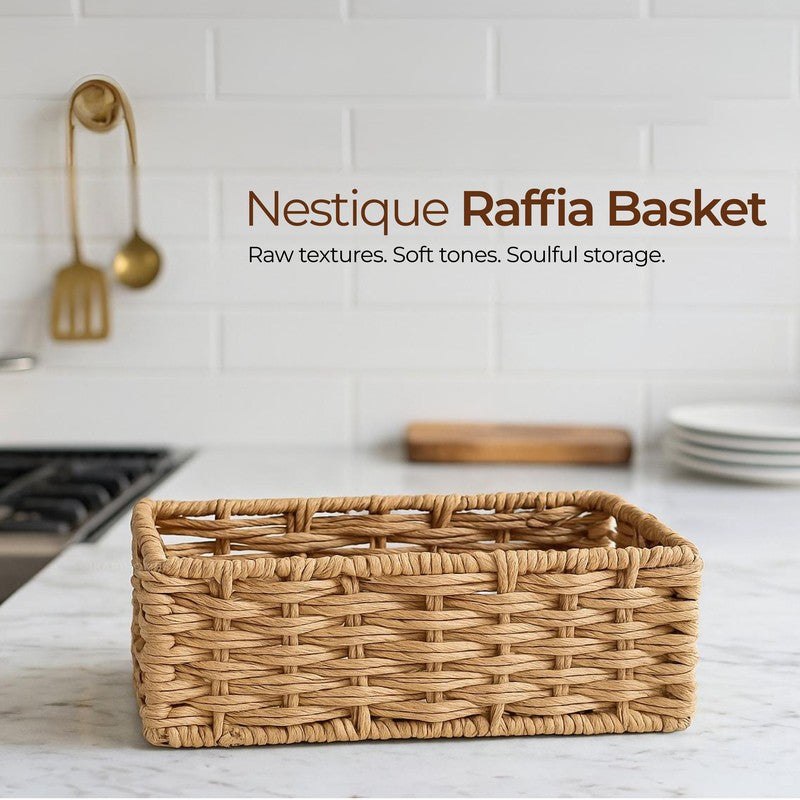 Sierra Raffia Storage Basket media 4