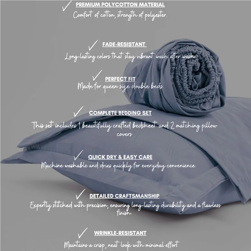 Cloud Drift Microfiber Bedsheet (Lavender) - 140 GSM media 3
