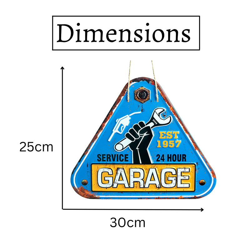 24 Hour Garage Services Retro Metal Wall Accent media 5