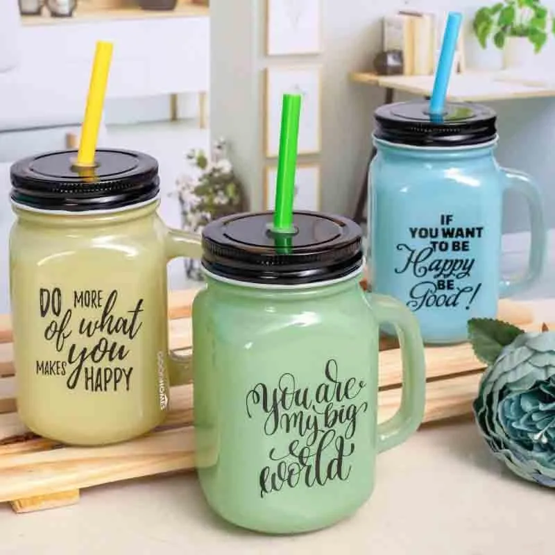Hango Glass Coffee Mug (450 mL Each) - Set of Three media 3