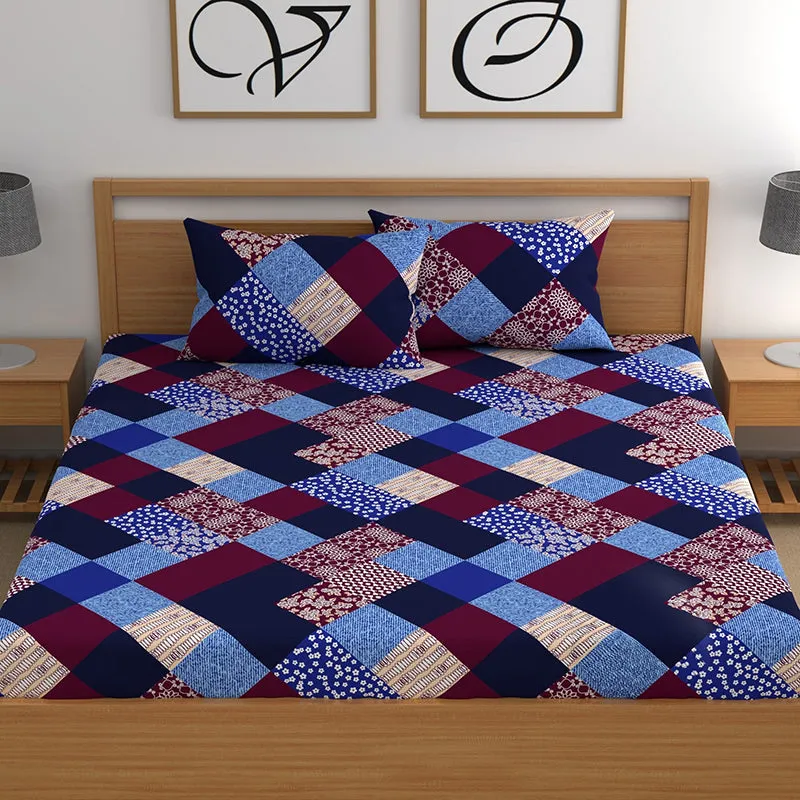 Diamond Ethnika Fitted Microfiber Microfiber Bedsheet - 150 GSM media 5