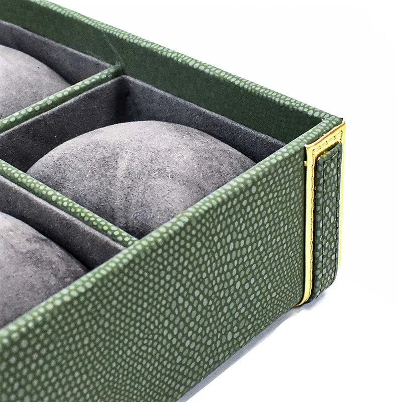 Tisquo II Faux Leather Watch Organizer - Olive Green media 7