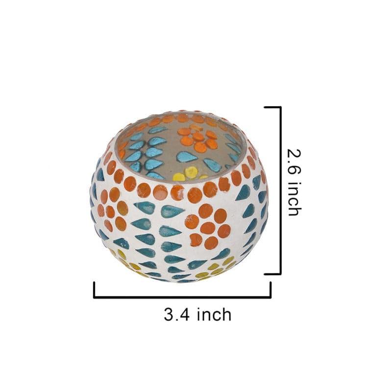 Floral Dot Tealight Candle Holder - Set Of Two media 5