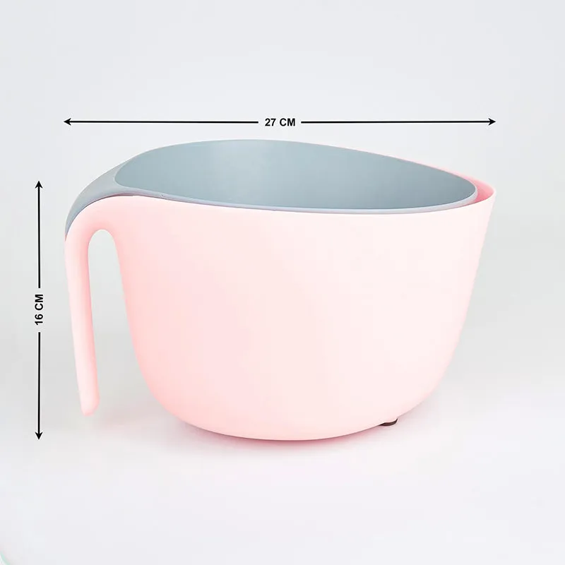 Seana 2-in-1 Detachable Strainer With Bowl - Pink media 7