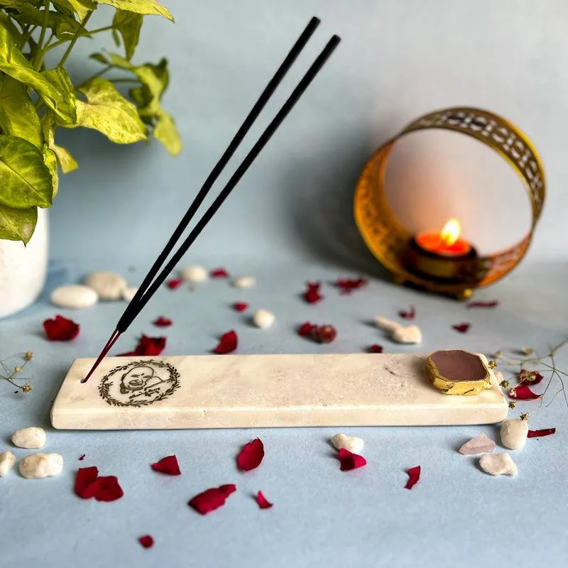 Guru ji Incense Holder Rose Quatrz Plating - Pink media 4