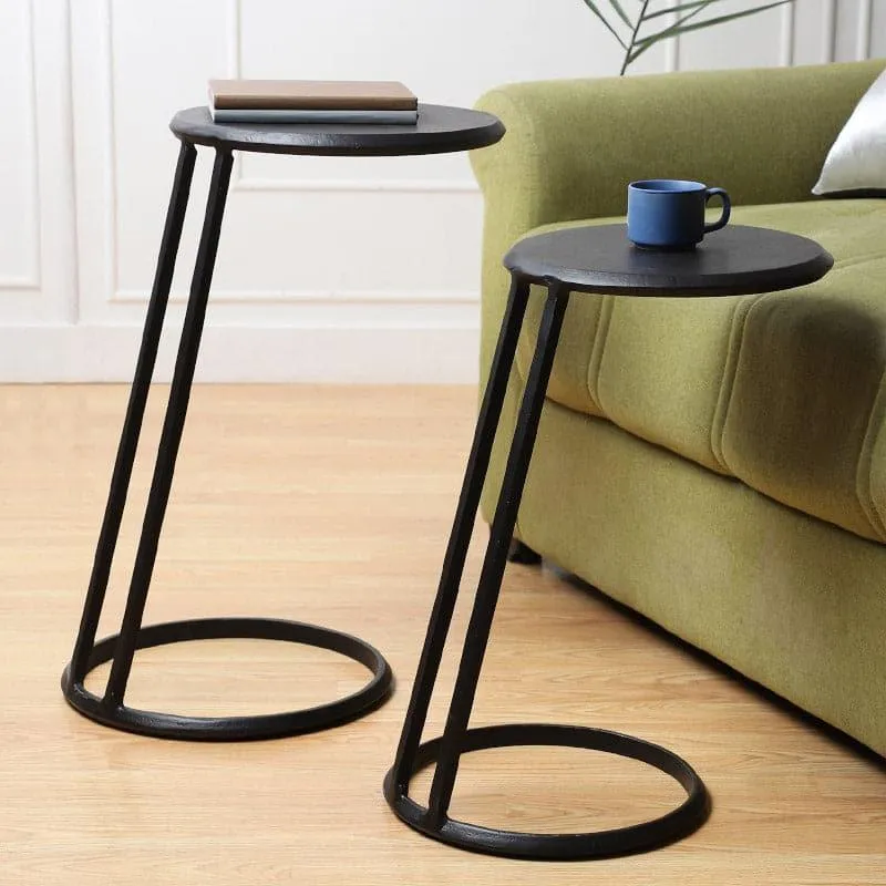 Milto Accent Table (Black) - Set Of Two media 1