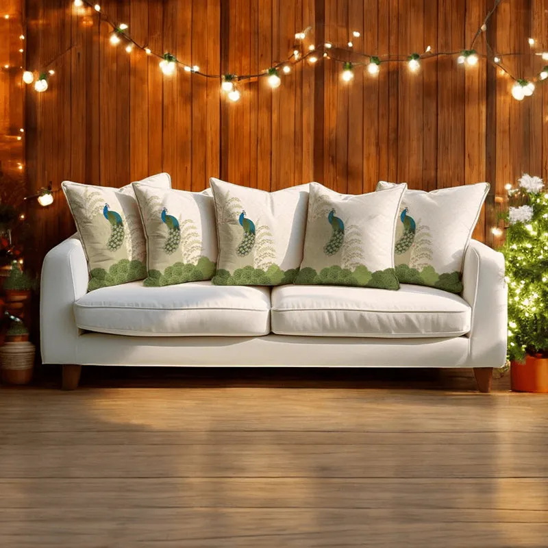 Sufi Garden Velvet Cushion Cover Set - Set Of Five media 7