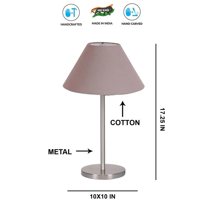 Noctra Tone Glow Metal Table Lamp - Grey media 8