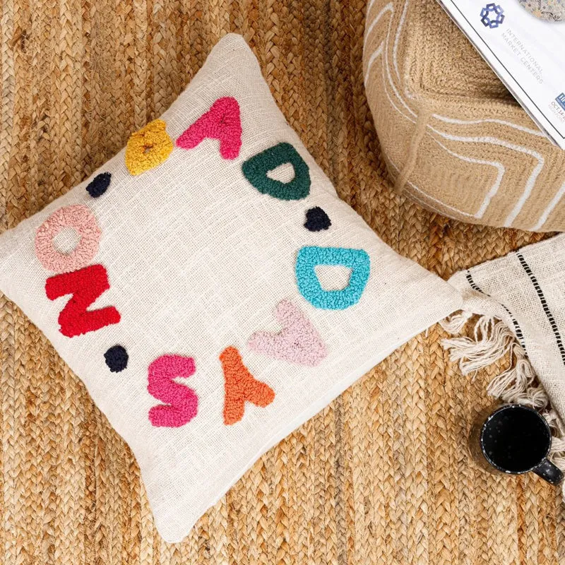 No Bad Days Tufted Cushion Cover Set - Set Of Two media 5