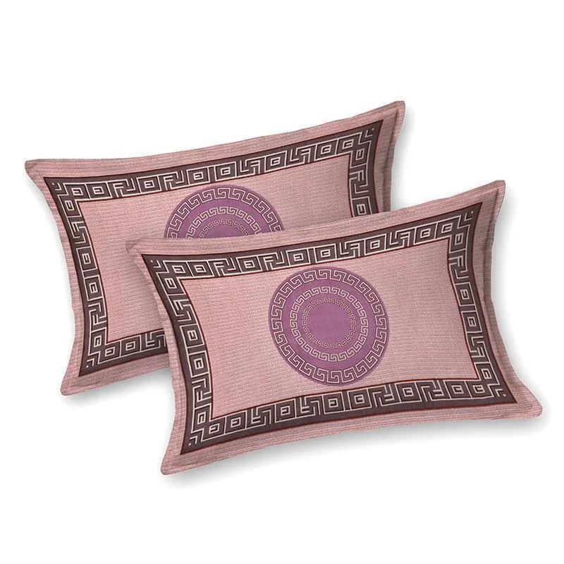 Tulika Treasure Geometric Cotton Bedsheet (Pink) - 150 TC media 7