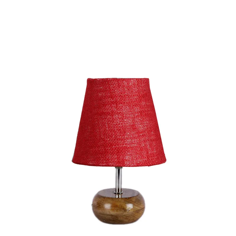 Astrova Jute Table Lamp - Maroon,Brown media 4