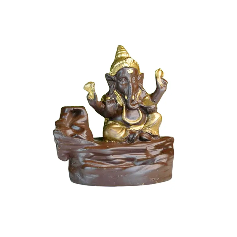 Golden Ganapati Smoke Fountain - 3