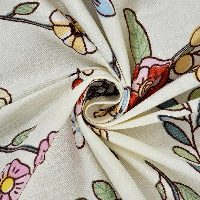 Bali Breeze Floral Microfiber Bedsheet - 210 GSM media 4