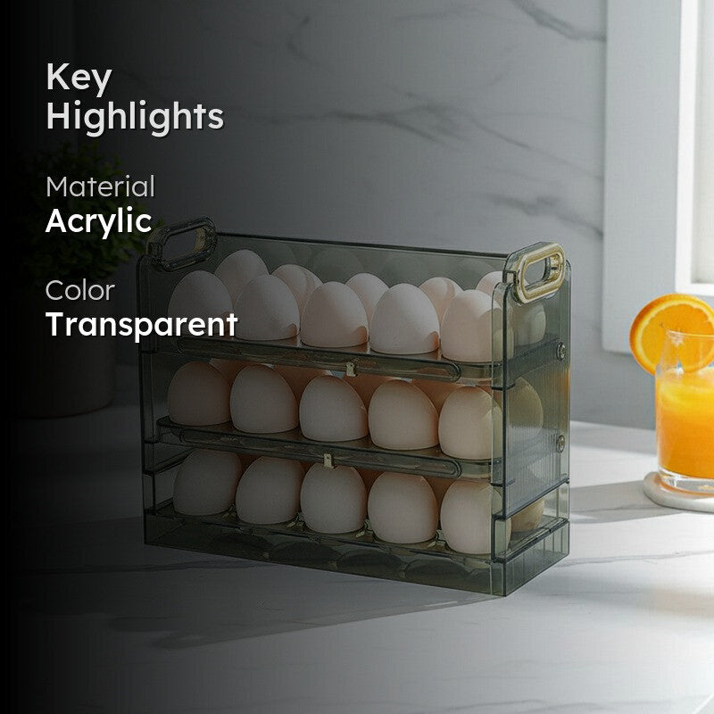 Egg Vault Acrylic Fridge Organizers media 2