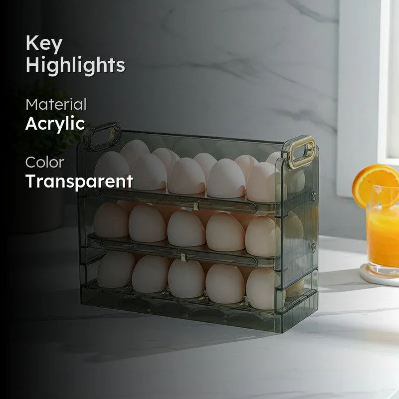 Egg Vault Acrylic Fridge Organizers media 2