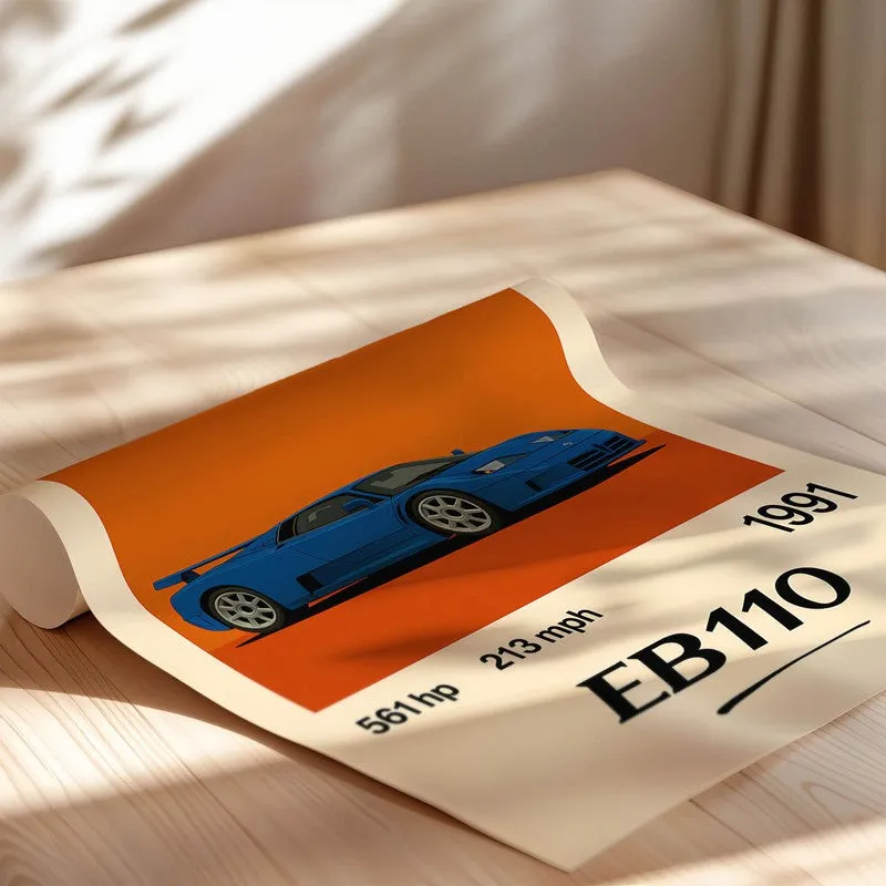EB110 Speedster Wall Poster media 5