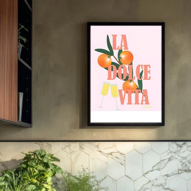 La Dolce Vita Archival Canvas Wall Art - Black media 3